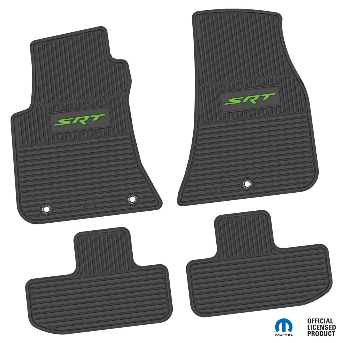 11-24 Dodge Challenger RWD Floor Mats (4pc) w/ SRT Logo
