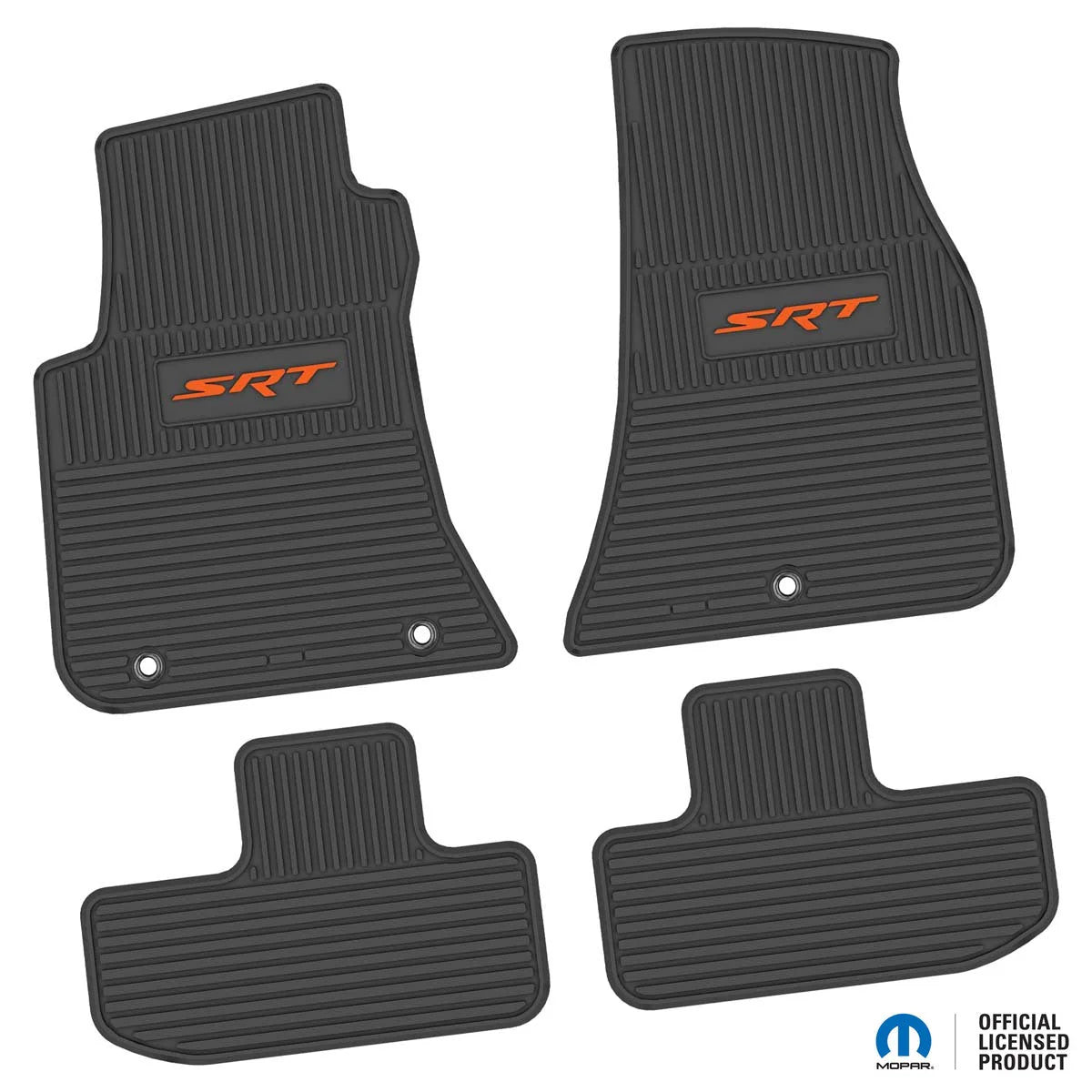 11-24 Dodge Challenger RWD Floor Mats (4pc) w/ SRT Logo