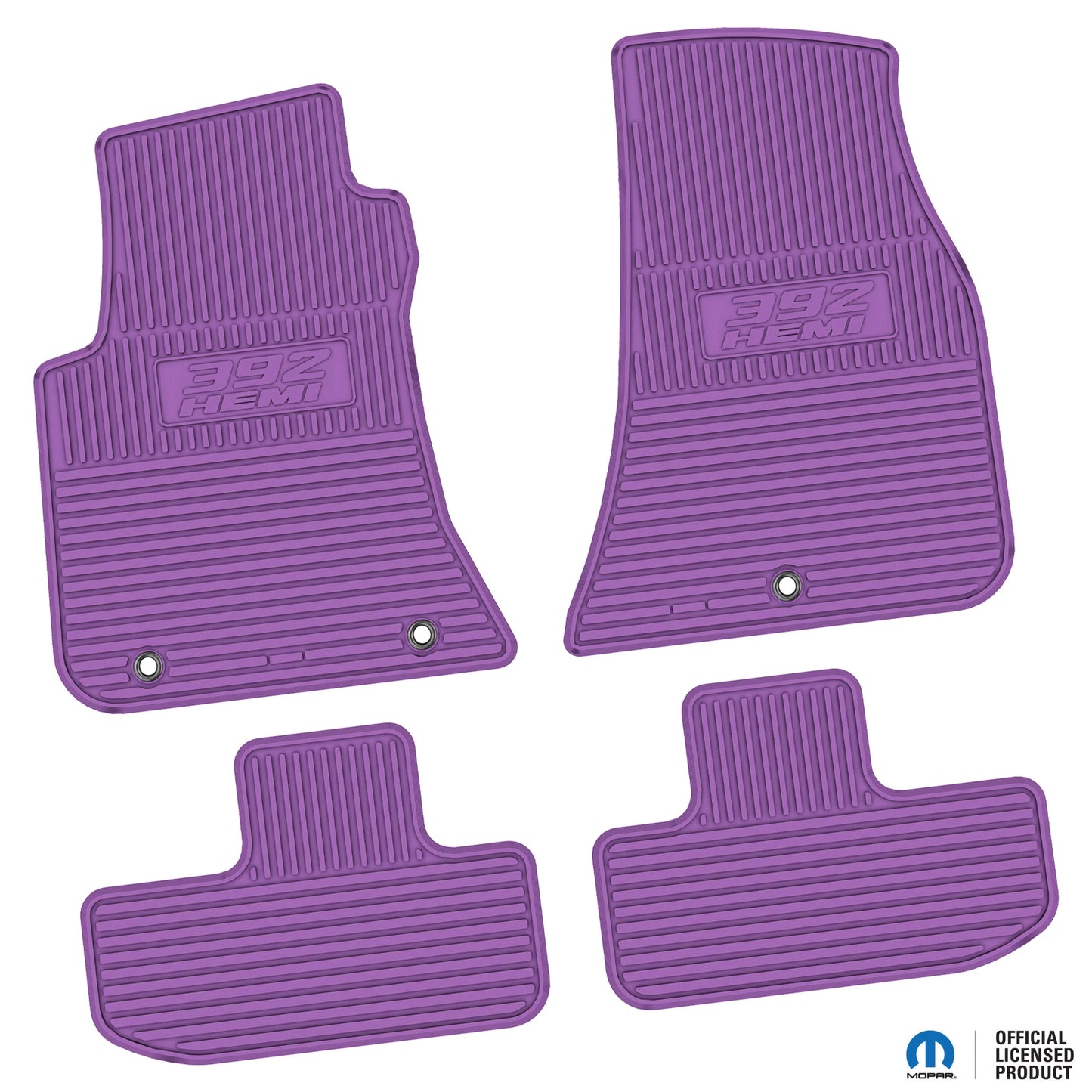 11-24 Dodge Challenger RWD Floor Mats (4pc) w/ 392 HEMI Logo