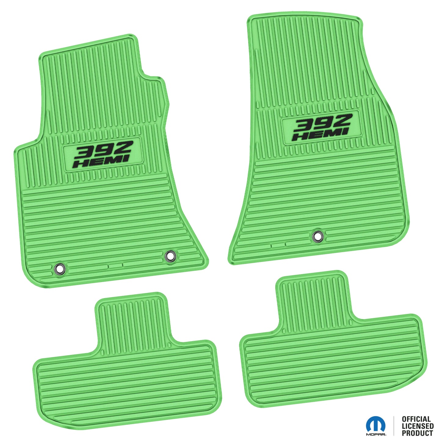 11-24 Dodge Challenger RWD Floor Mats (4pc) w/ 392 HEMI Logo