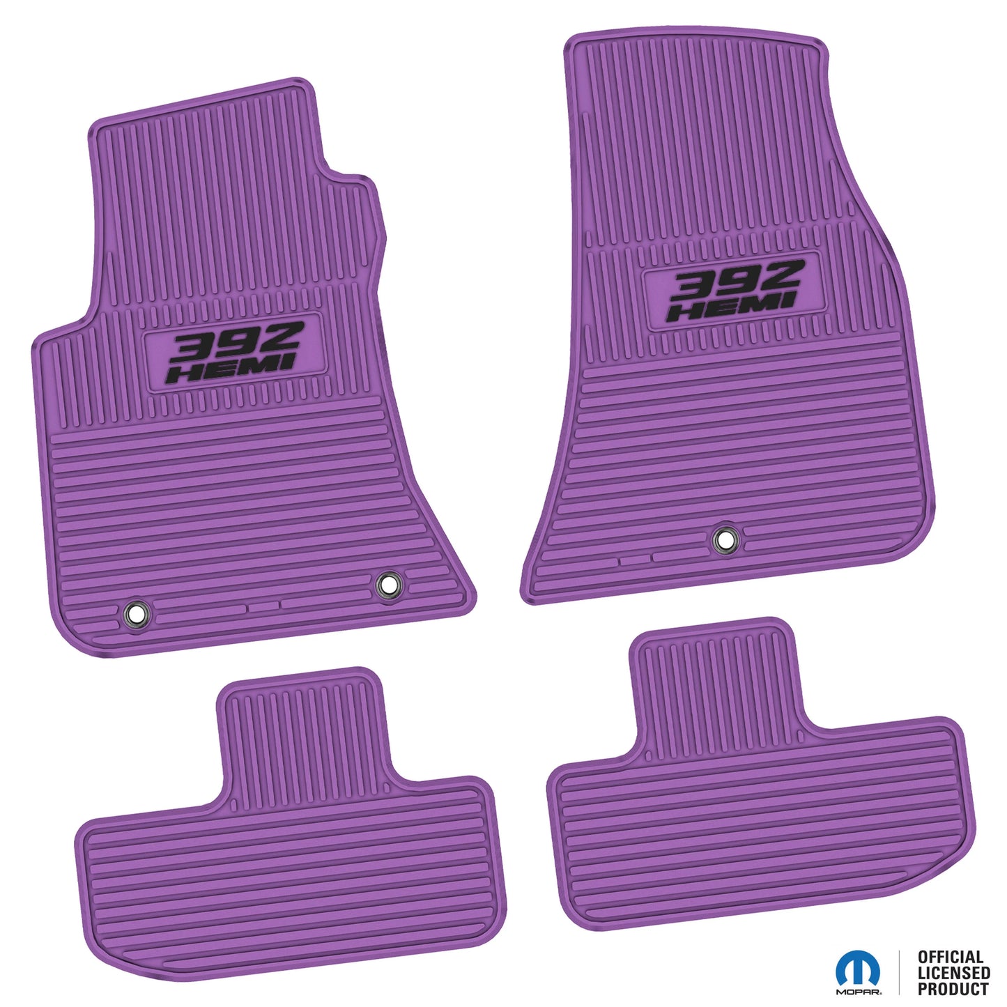 11-24 Dodge Challenger RWD Floor Mats (4pc) w/ 392 HEMI Logo
