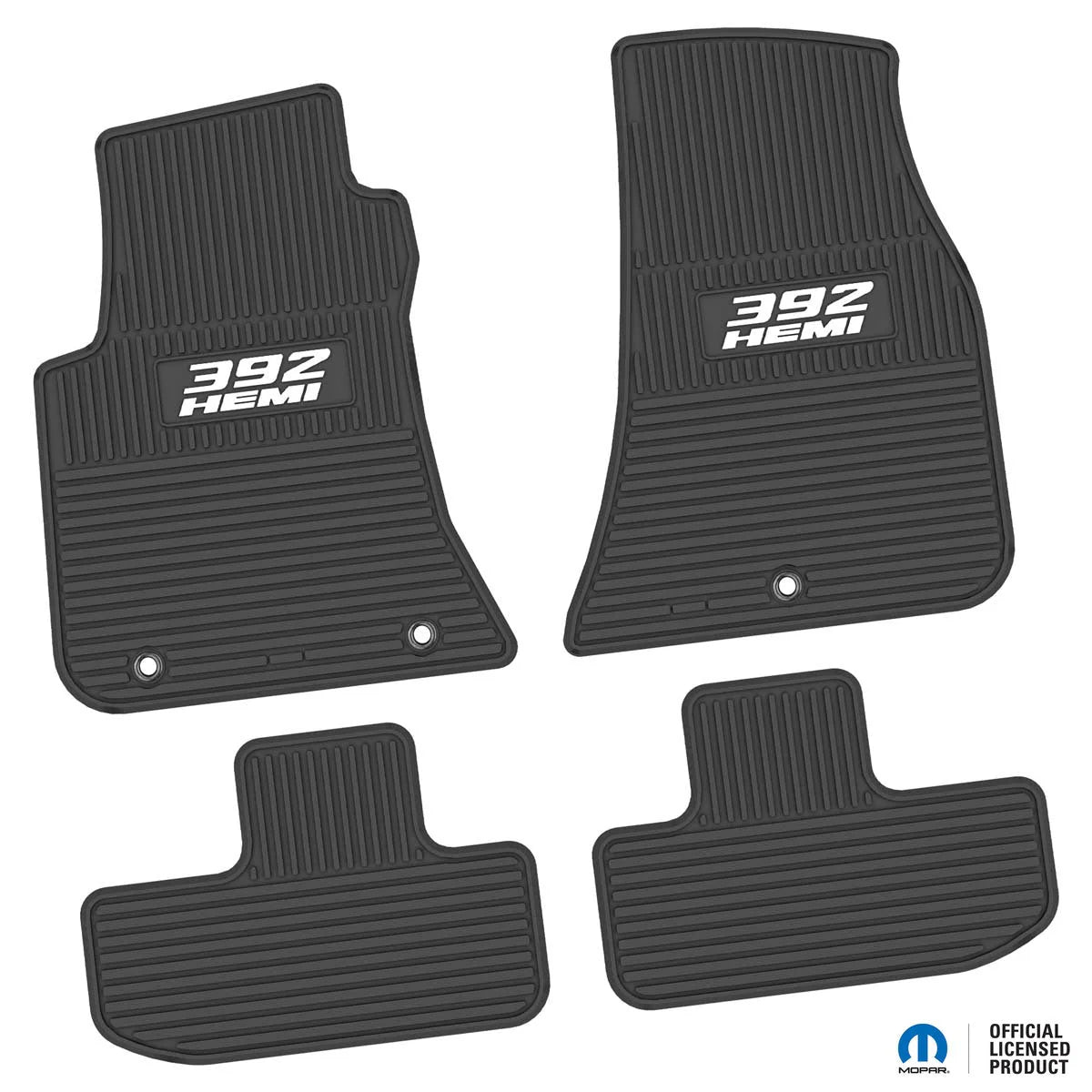 11-24 Dodge Challenger RWD Floor Mats (4pc) w/ 392 HEMI Logo