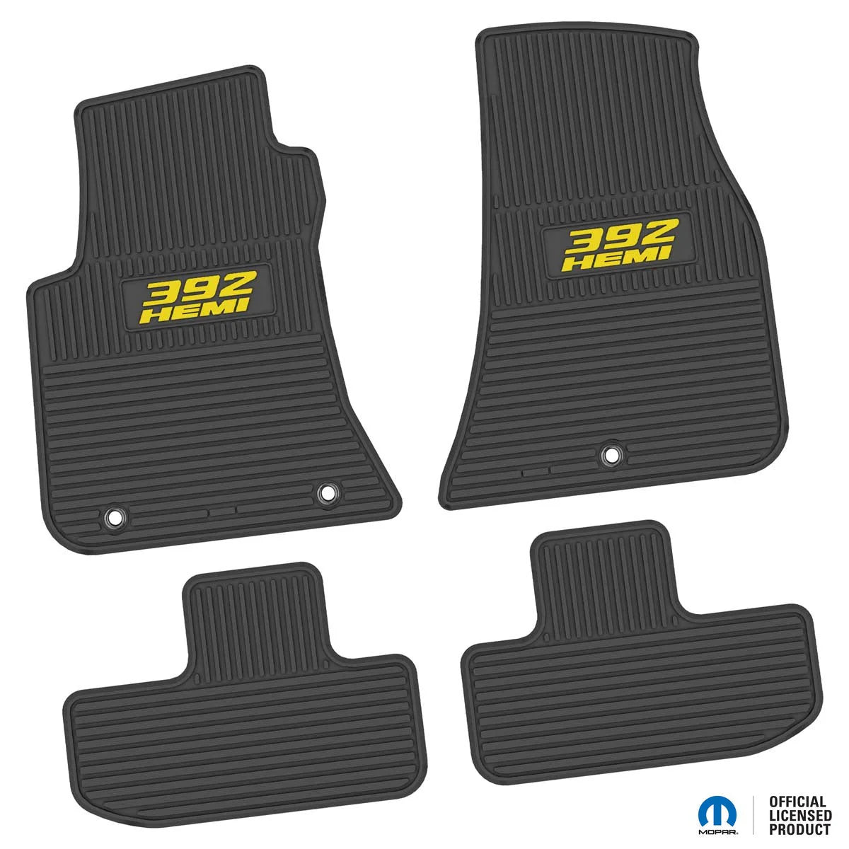 11-24 Dodge Challenger RWD Floor Mats (4pc) w/ 392 HEMI Logo