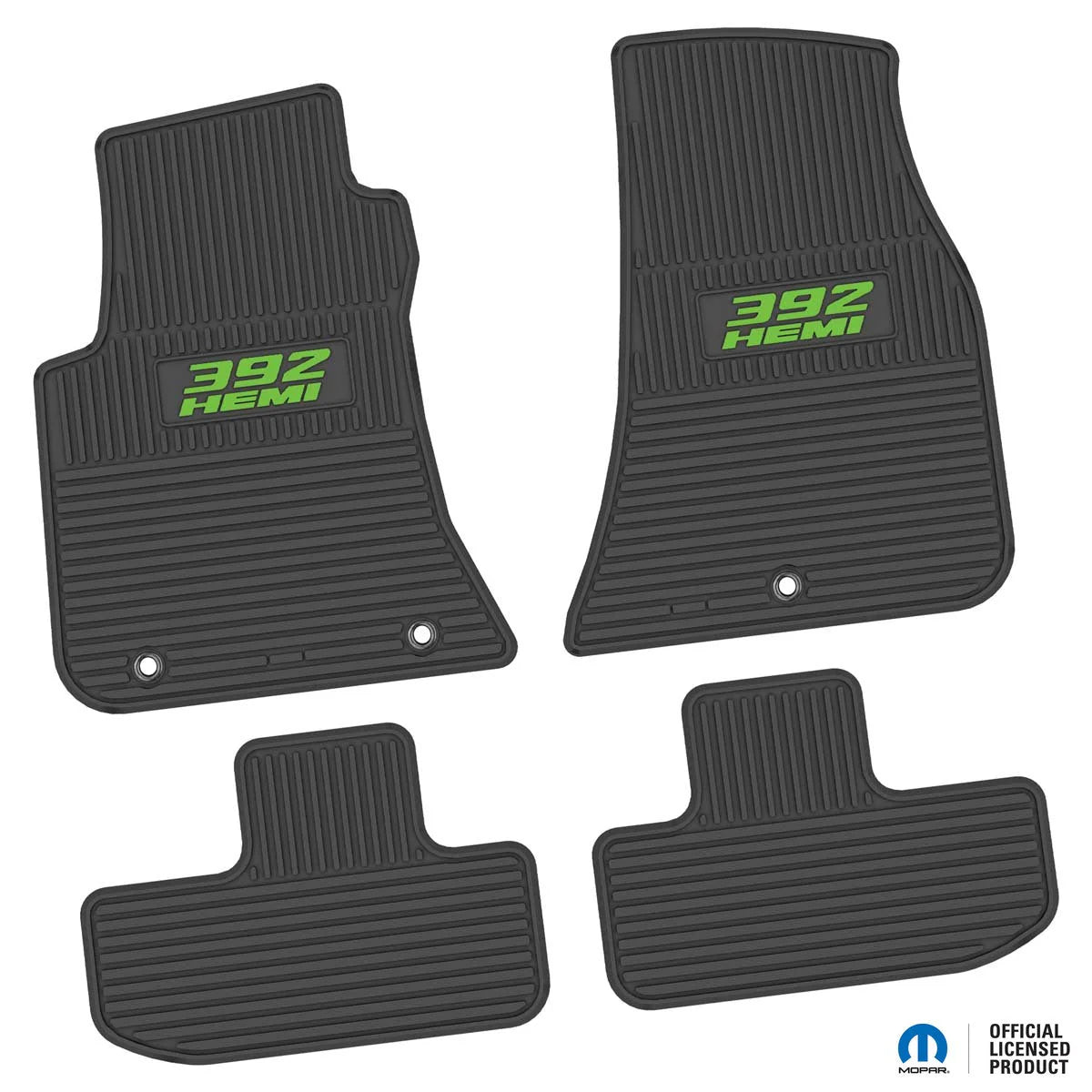 11-24 Dodge Challenger RWD Floor Mats (4pc) w/ 392 HEMI Logo