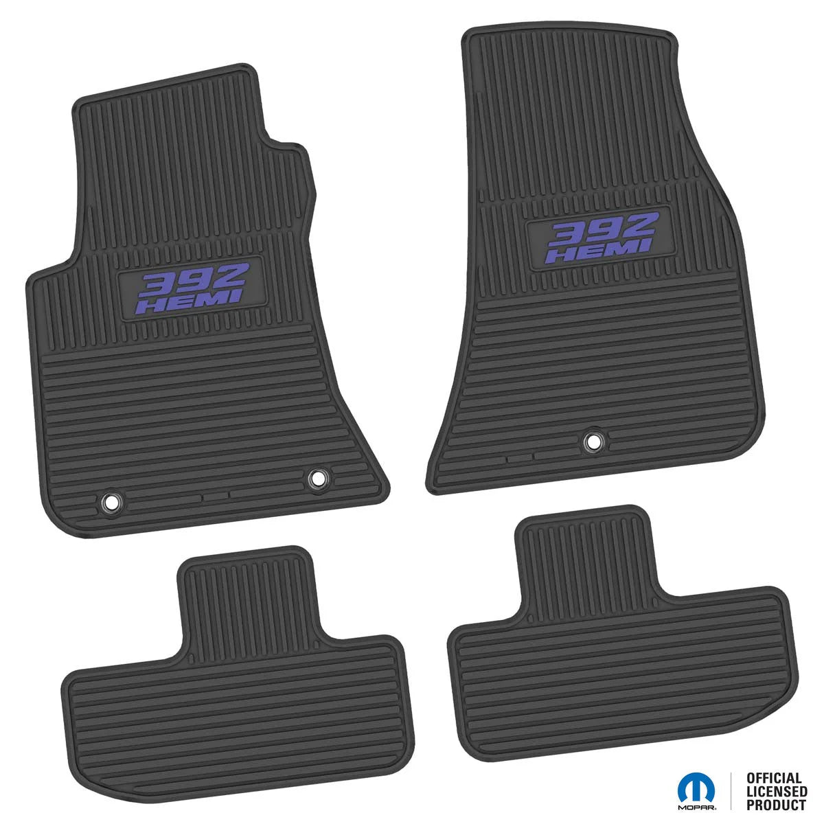 11-24 Dodge Challenger RWD Floor Mats (4pc) w/ 392 HEMI Logo