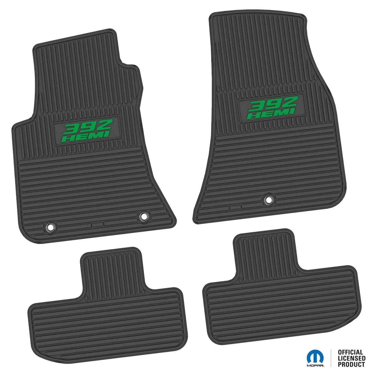 11-24 Dodge Challenger RWD Floor Mats (4pc) w/ 392 HEMI Logo