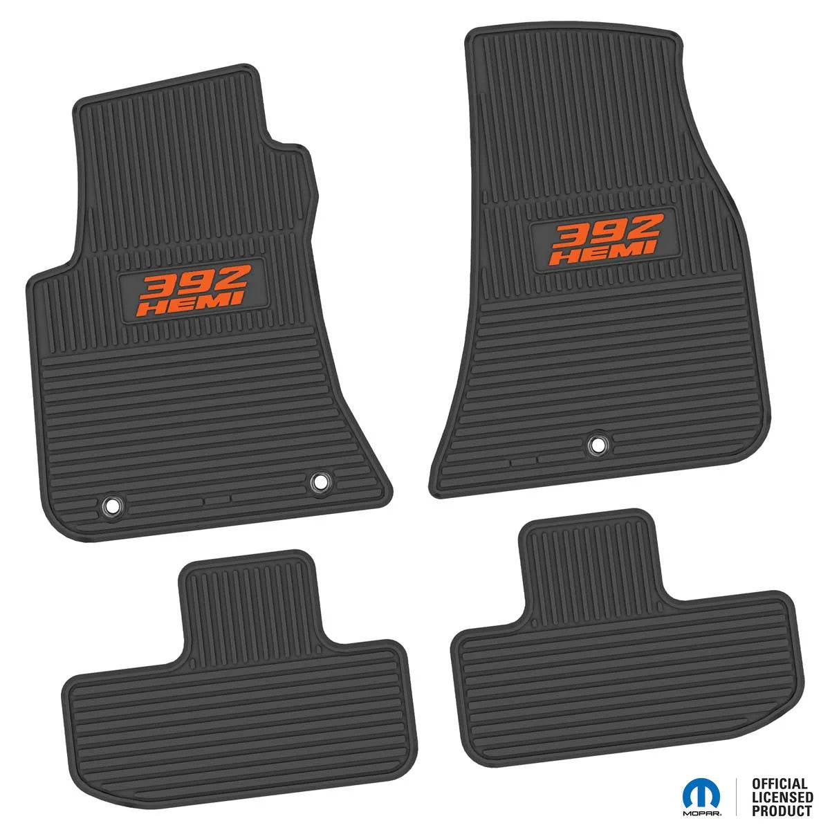 11-24 Dodge Challenger RWD Floor Mats (4pc) w/ 392 HEMI Logo