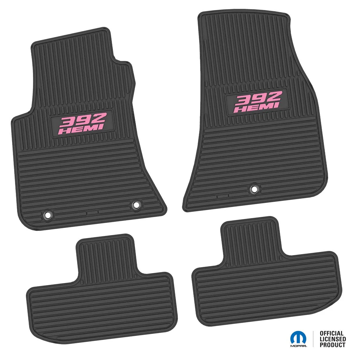 11-24 Dodge Challenger RWD Floor Mats (4pc) w/ 392 HEMI Logo