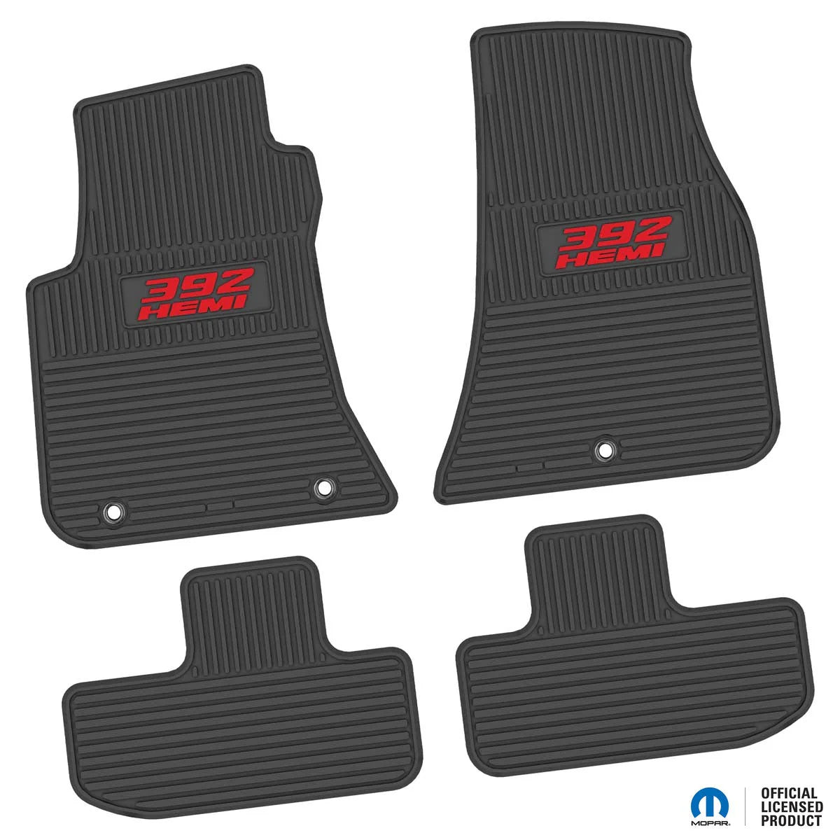 11-24 Dodge Challenger RWD Floor Mats (4pc) w/ 392 HEMI Logo