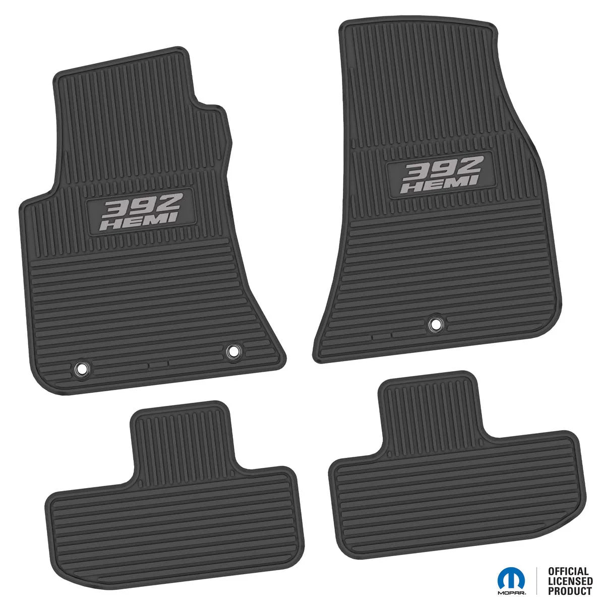 11-24 Dodge Challenger RWD Floor Mats (4pc) w/ 392 HEMI Logo