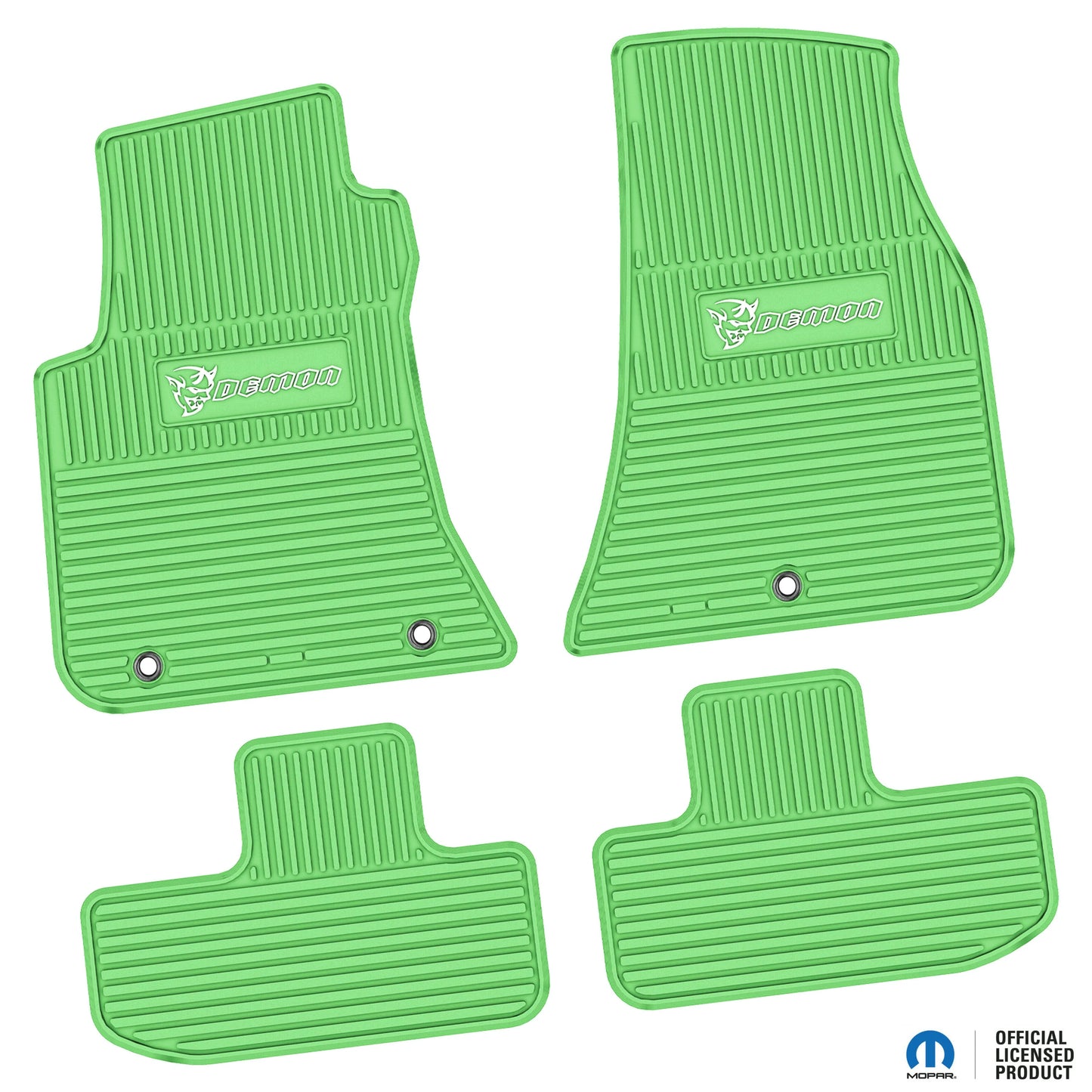 11-24 Dodge Challenger RWD Floor Mats (4pc) w/ Demon Logo
