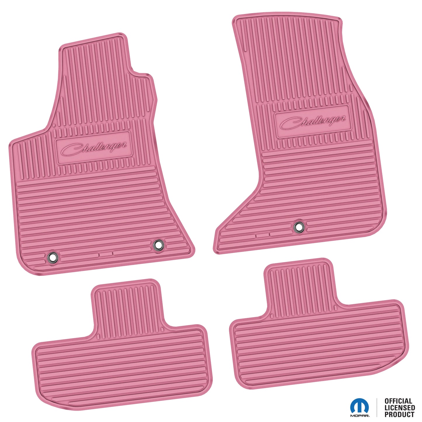 2017–2024 Dodge Challenger AWD Floor Mats (4-Piece) – Challenger Script Logo