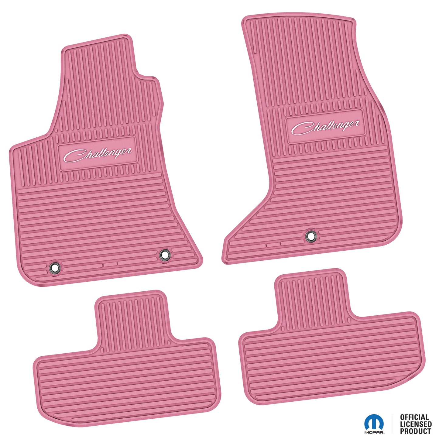 2017–2024 Dodge Challenger AWD Floor Mats (4-Piece) – Challenger Script Logo