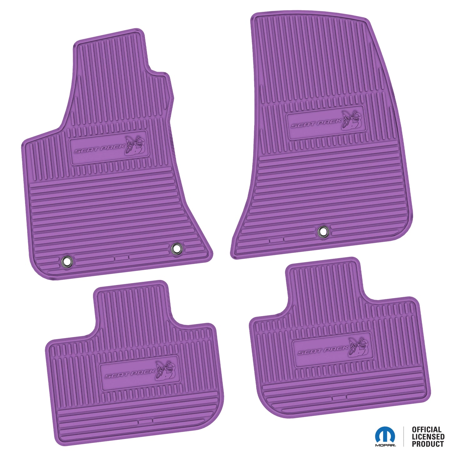 2011–2023 Dodge Charger RWD Floor Mats (4-Piece) – Scat Pack Logo