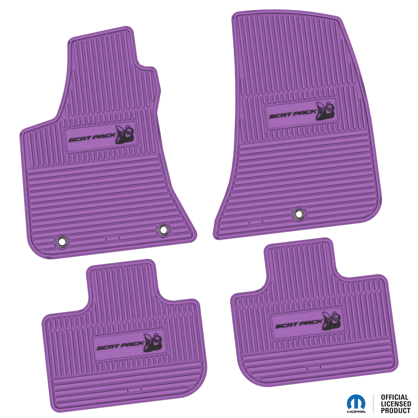 2011–2023 Dodge Charger RWD Floor Mats (4-Piece) – Scat Pack Logo