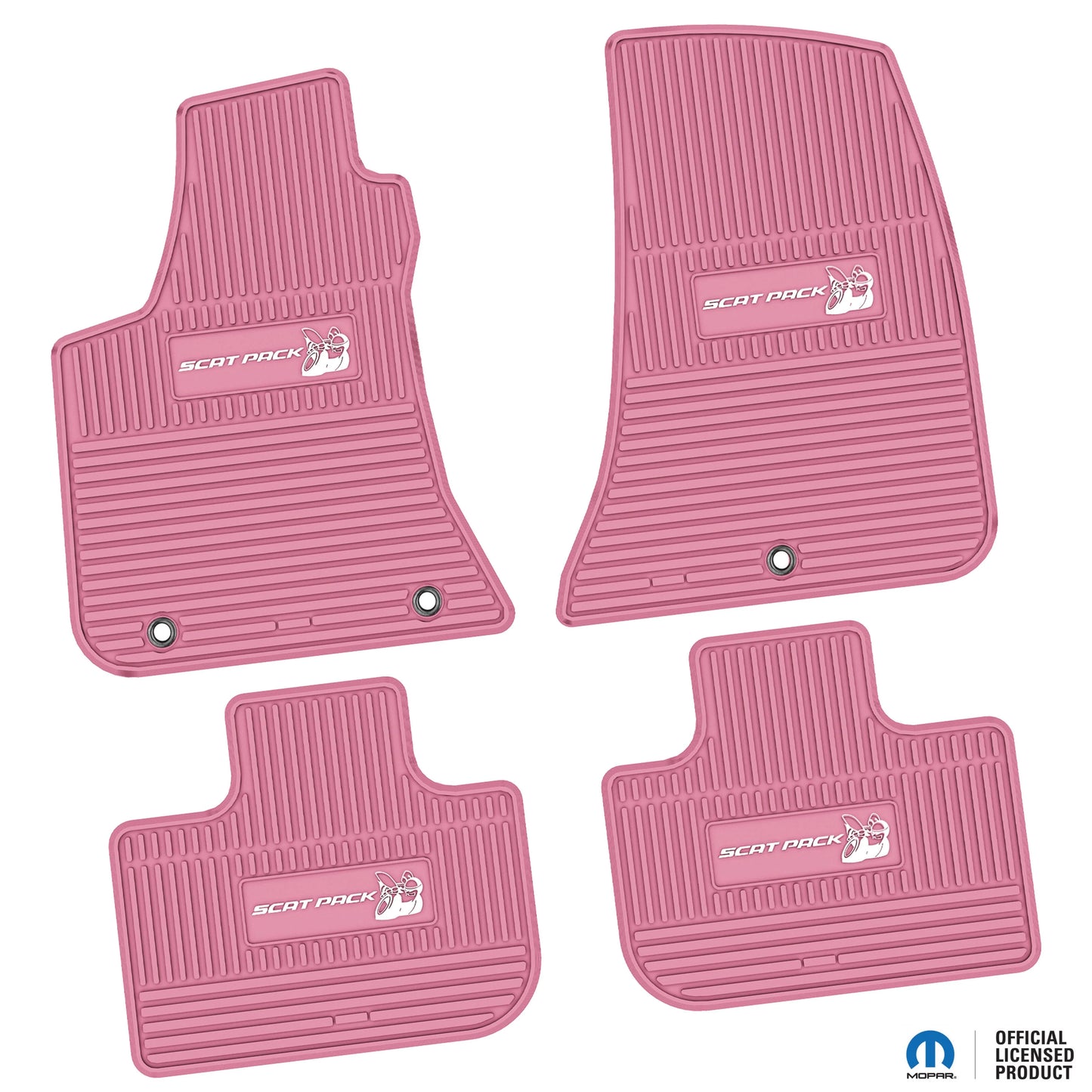 2011–2023 Dodge Charger RWD Floor Mats (4-Piece) – Scat Pack Logo