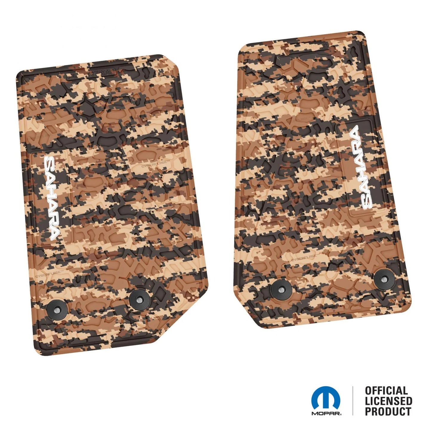 14-18 Jeep Wrangler JK 2Dr Floor Mats (2pc) w/ Sahara Logo