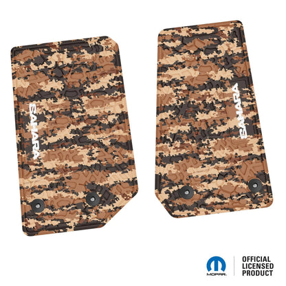 14-18 Jeep Wrangler JK 2Dr Floor Mats (2pc) w/ Sahara Logo