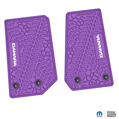 14-18 Jeep Wrangler JK 2Dr Floor Mats (2pc) w/ Sahara Logo