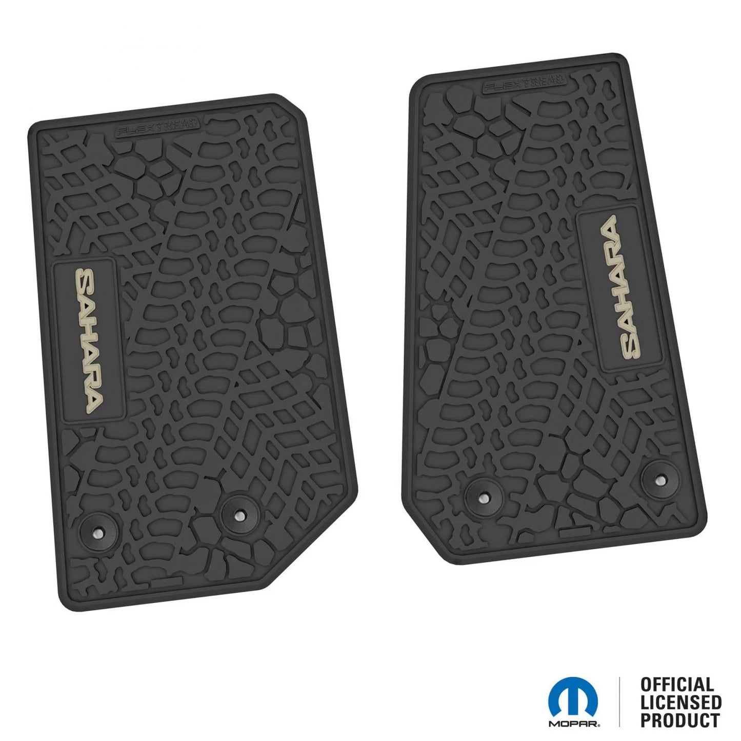 14-18 Jeep Wrangler JK 2Dr Floor Mats (2pc) w/ Sahara Logo
