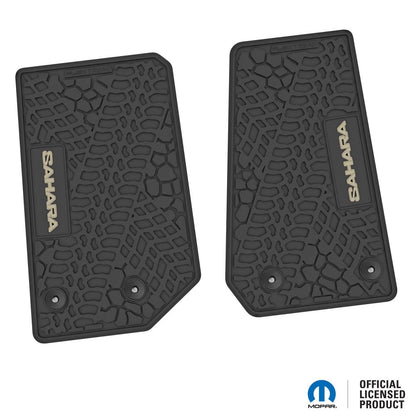 14-18 Jeep Wrangler JK 2Dr Floor Mats (2pc) w/ Sahara Logo