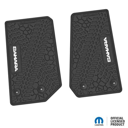 14-18 Jeep Wrangler JK 2Dr Floor Mats (2pc) w/ Sahara Logo