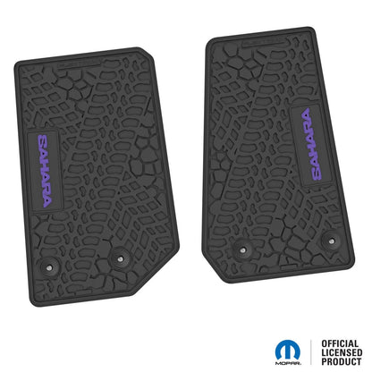 14-18 Jeep Wrangler JK 2Dr Floor Mats (2pc) w/ Sahara Logo