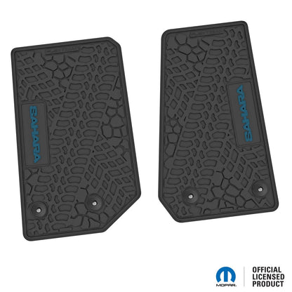 14-18 Jeep Wrangler JK 2Dr Floor Mats (2pc) w/ Sahara Logo