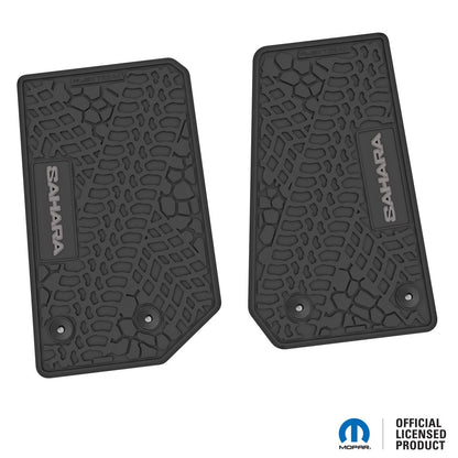 14-18 Jeep Wrangler JK 2Dr Floor Mats (2pc) w/ Sahara Logo