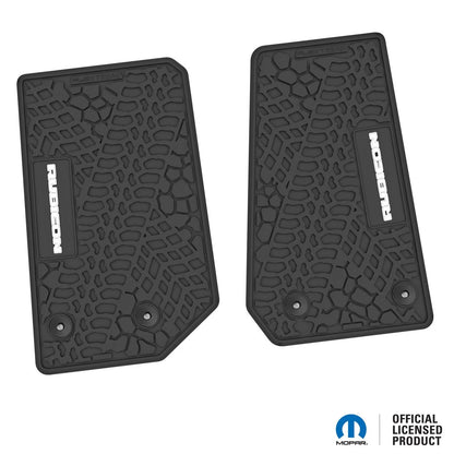 14-18 Jeep Wrangler JK 2Dr Floor Mats (2pc) w/ Rubicon Logo