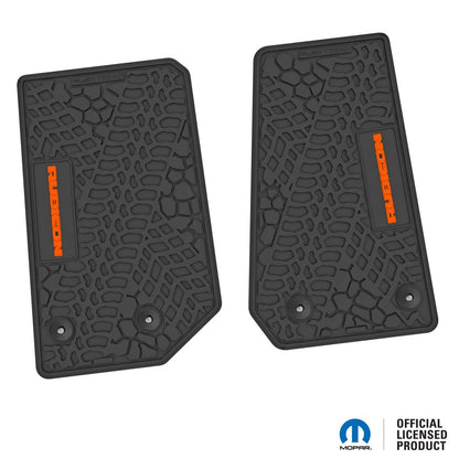 14-18 Jeep Wrangler JK 2Dr Floor Mats (2pc) w/ Rubicon Logo