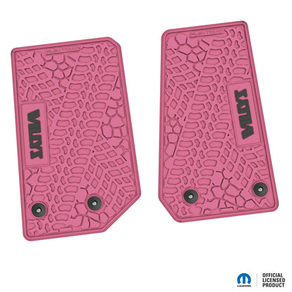 14-18 Jeep Wrangler JK 2Dr Floor Mats (2pc) w/ Willys Logo