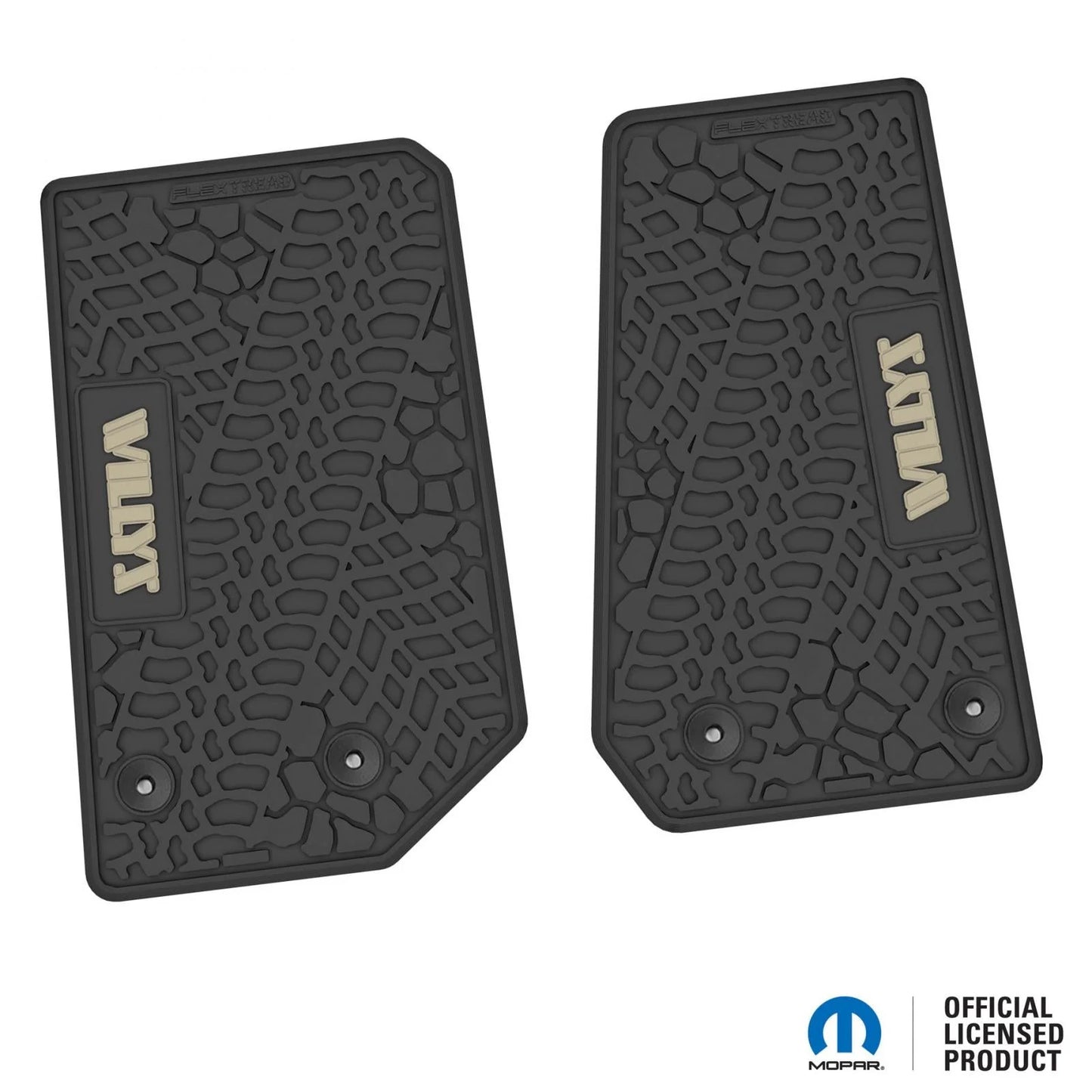 14-18 Jeep Wrangler JK 2Dr Floor Mats (2pc) w/ Willys Logo