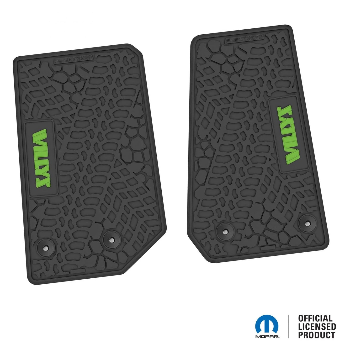 14-18 Jeep Wrangler JK 2Dr Floor Mats (2pc) w/ Willys Logo