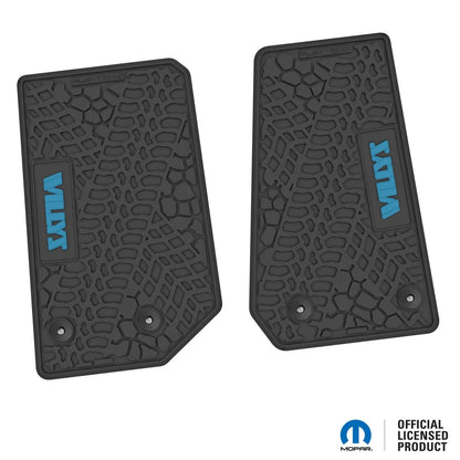 14-18 Jeep Wrangler JK 2Dr Floor Mats (2pc) w/ Willys Logo