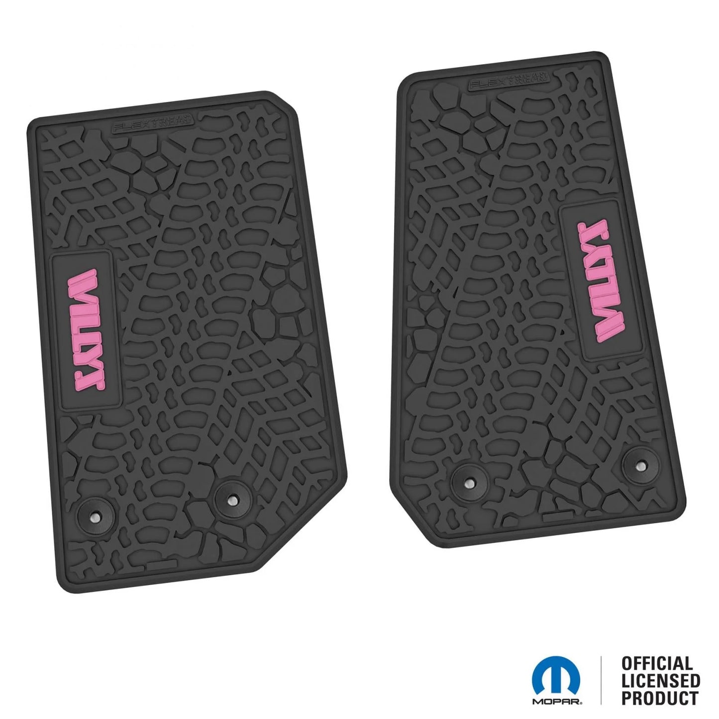 14-18 Jeep Wrangler JK 2Dr Floor Mats (2pc) w/ Willys Logo