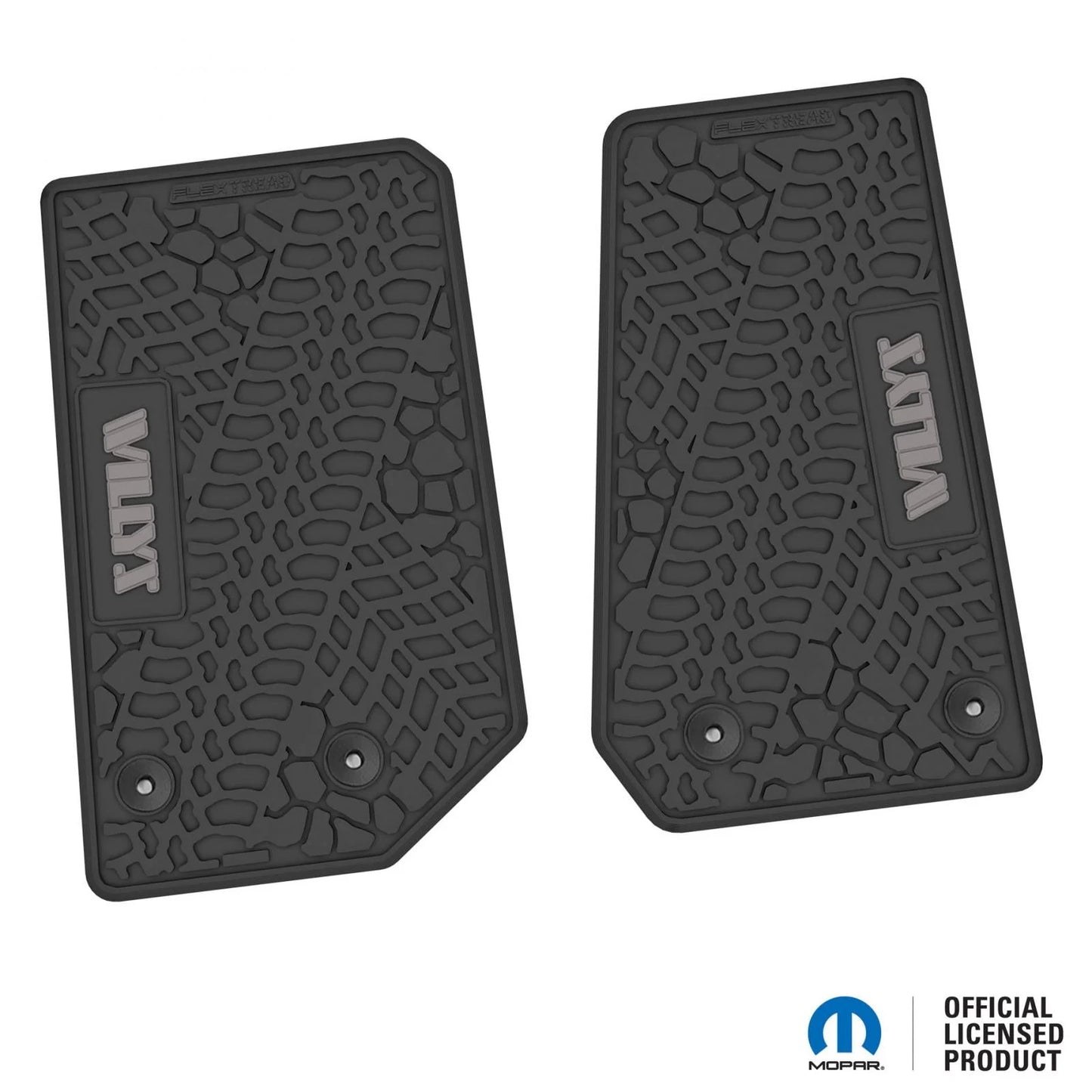14-18 Jeep Wrangler JK 2Dr Floor Mats (2pc) w/ Willys Logo