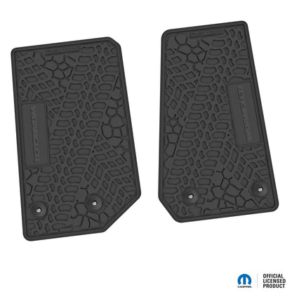 14-18 Jeep Wrangler JK 2Dr Floor Mats (2pc) w/ Wrangler Logo