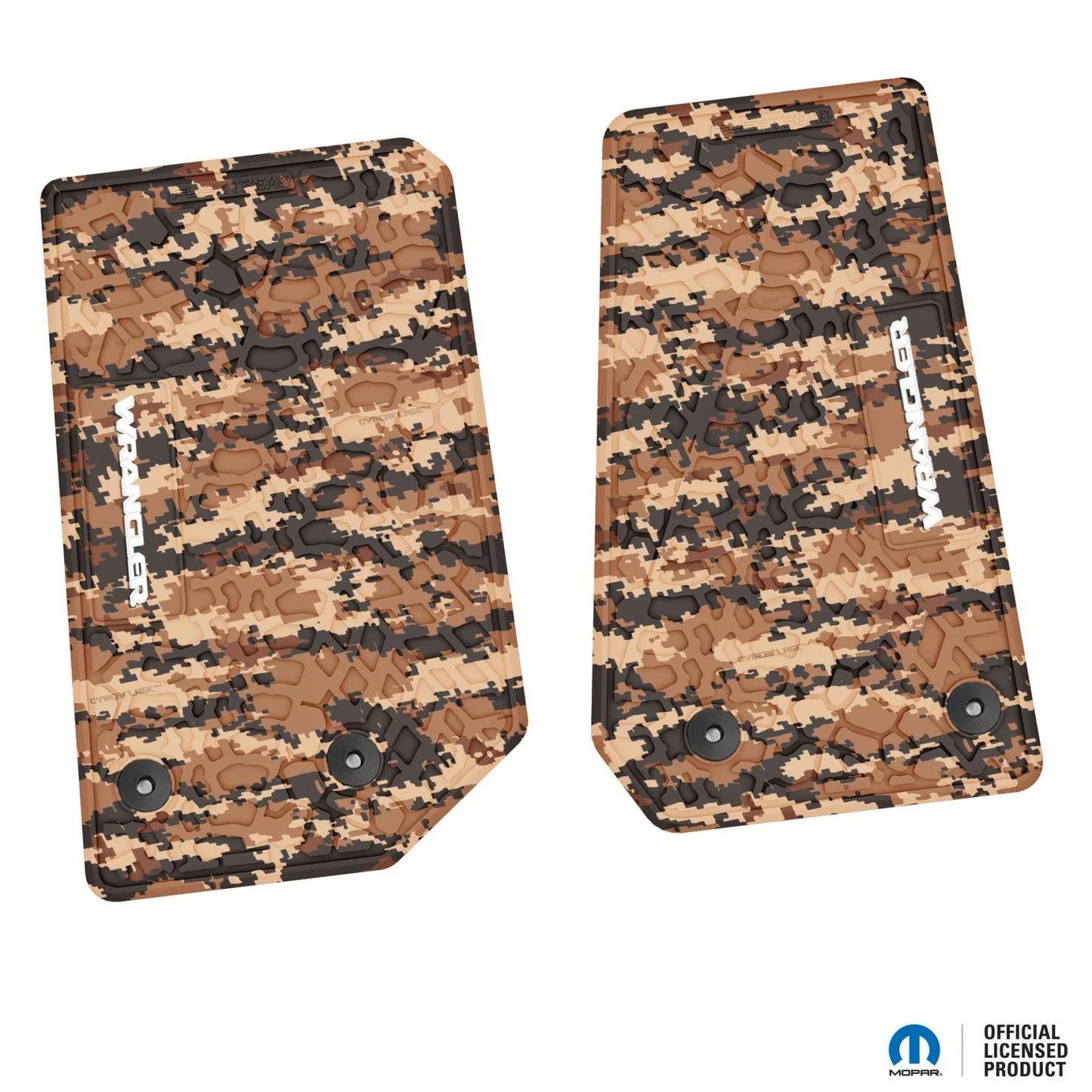 14-18 Jeep Wrangler JK 2Dr Floor Mats (2pc) w/ Wrangler Logo