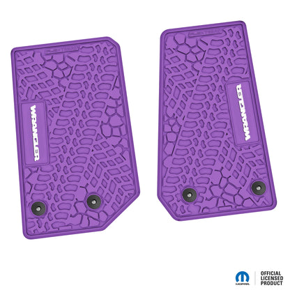 14-18 Jeep Wrangler JK 2Dr Floor Mats (2pc) w/ Wrangler Logo