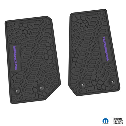 14-18 Jeep Wrangler JK 2Dr Floor Mats (2pc) w/ Wrangler Logo