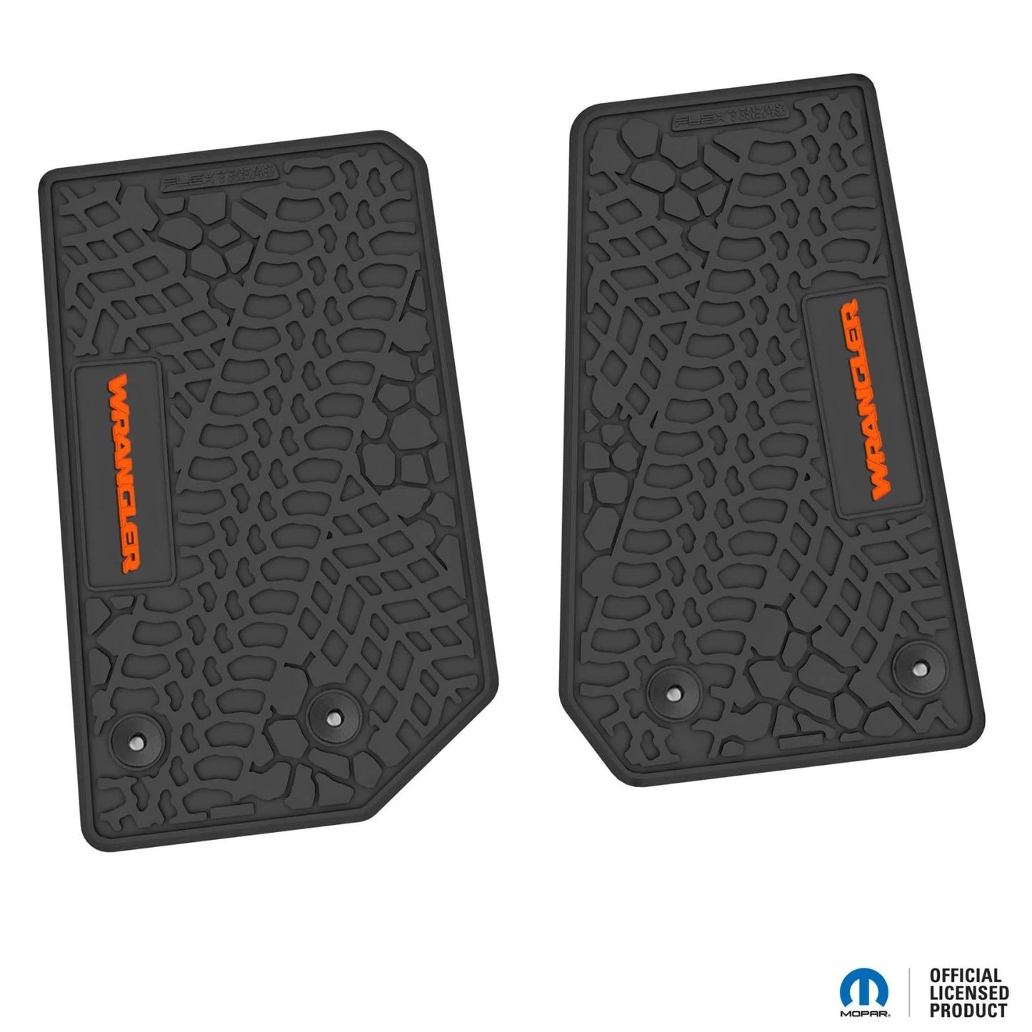 14-18 Jeep Wrangler JK 2Dr Floor Mats (2pc) w/ Wrangler Logo