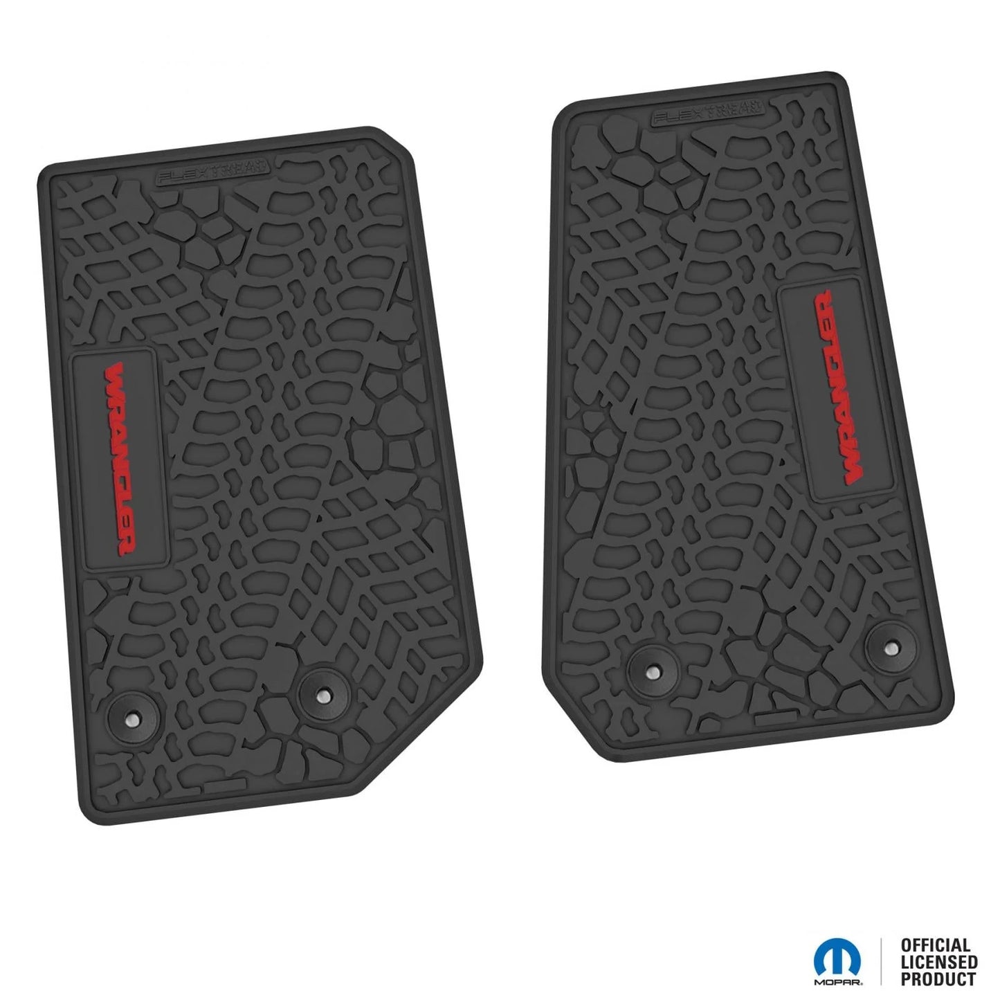 14-18 Jeep Wrangler JK 2Dr Floor Mats (2pc) w/ Wrangler Logo