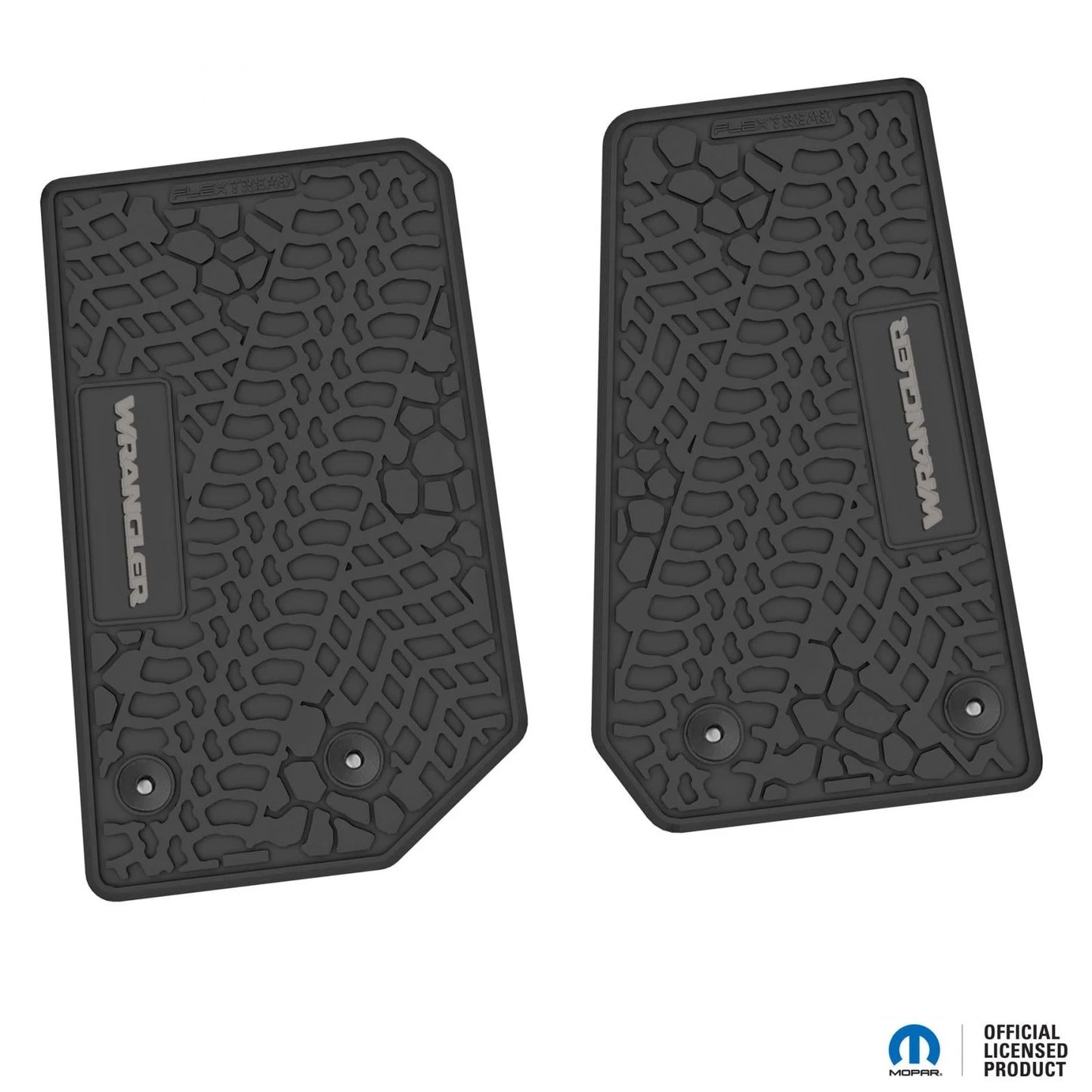 14-18 Jeep Wrangler JK 2Dr Floor Mats (2pc) w/ Wrangler Logo