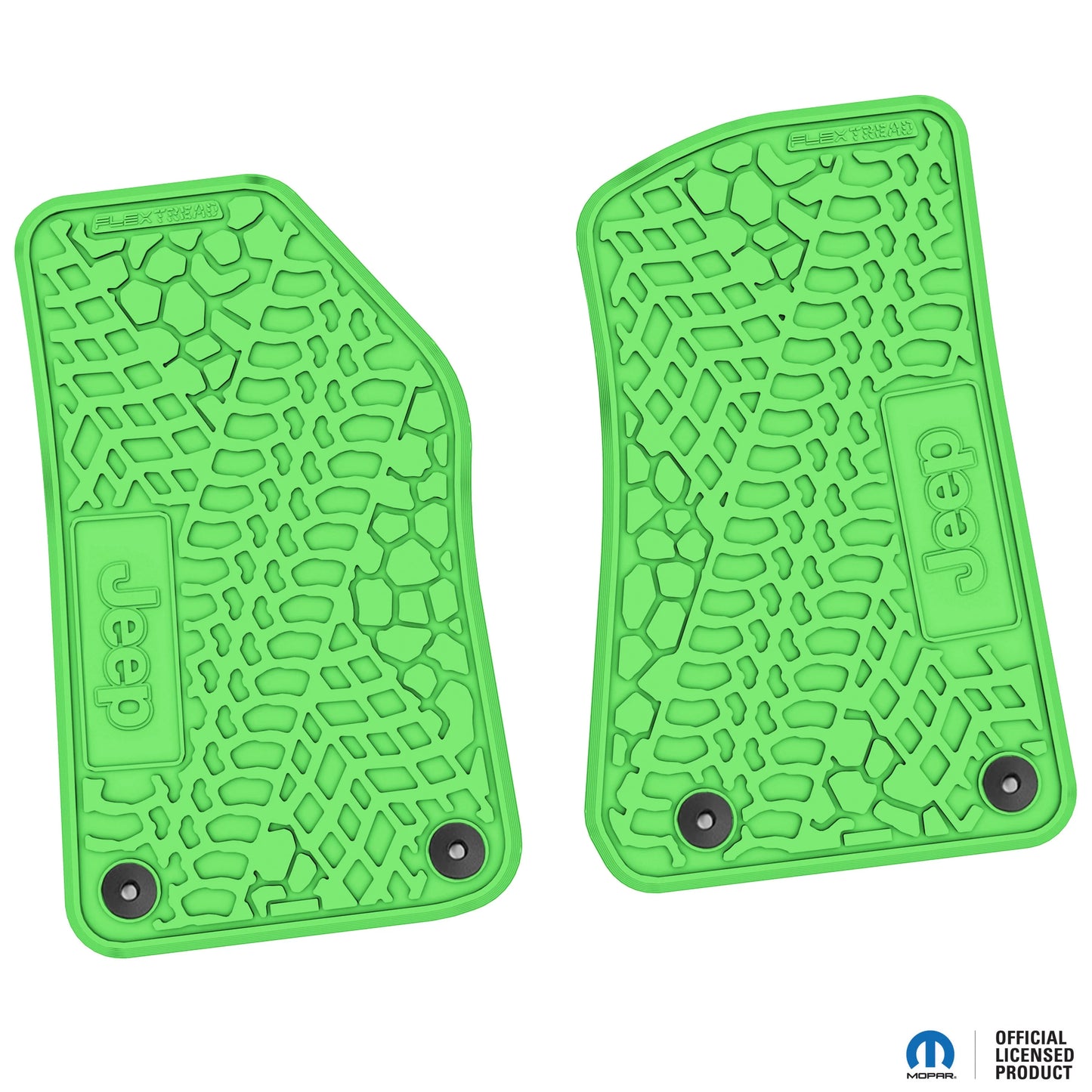 18-25 Jeep Wrangler JL/JLU/Gladiator/4xe Floor Mats (2pc) w/ Jeep Logo