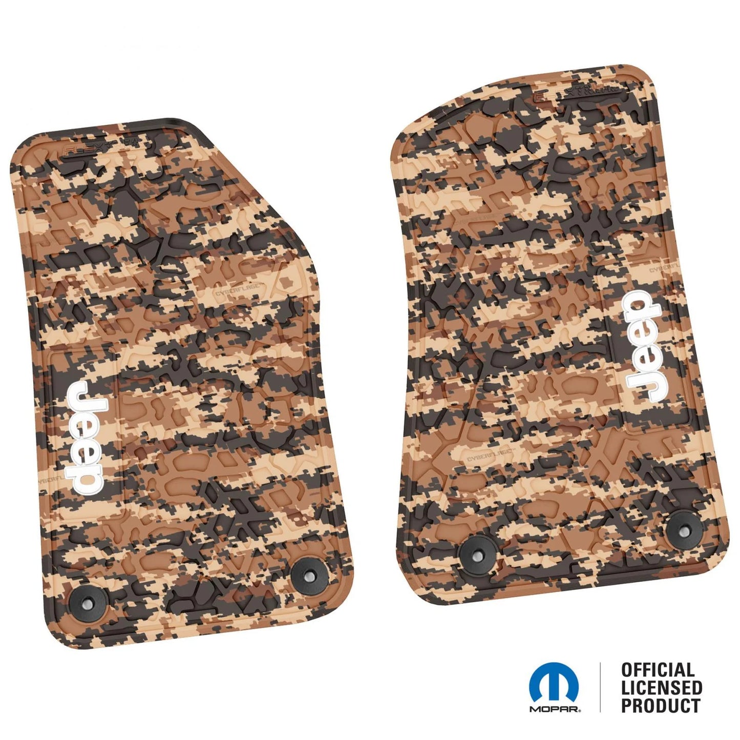 18-25 Jeep Wrangler JL/JLU/Gladiator/4xe Floor Mats (2pc) w/ Jeep Logo