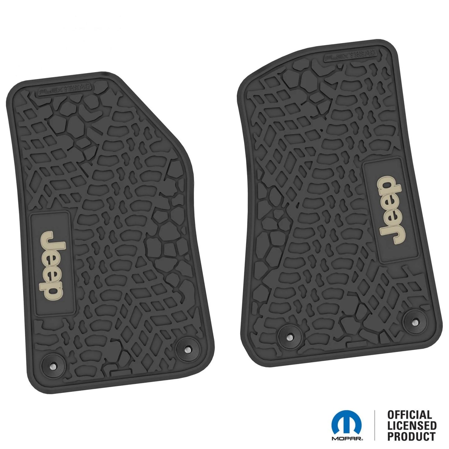 18-25 Jeep Wrangler JL/JLU/Gladiator/4xe Floor Mats (2pc) w/ Jeep Logo