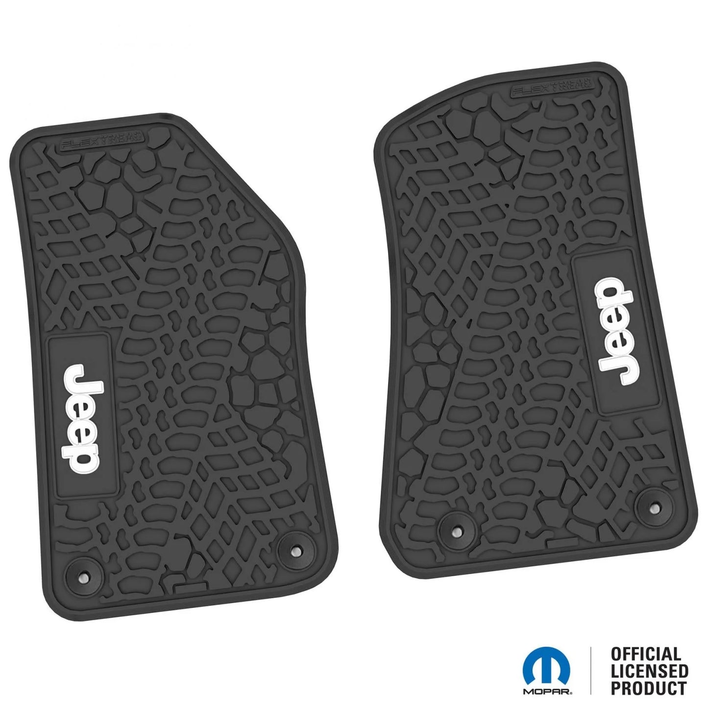 18-25 Jeep Wrangler JL/JLU/Gladiator/4xe Floor Mats (2pc) w/ Jeep Logo