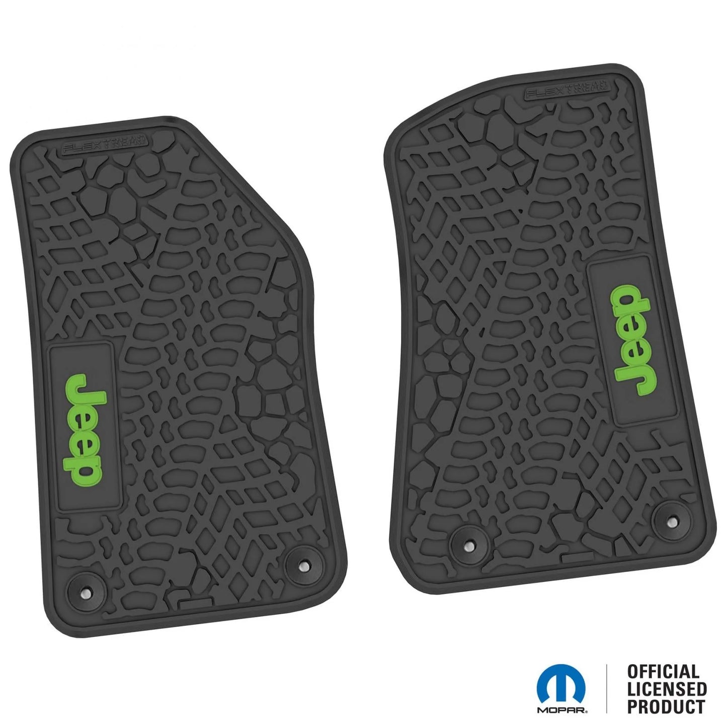 18-25 Jeep Wrangler JL/JLU/Gladiator/4xe Floor Mats (2pc) w/ Jeep Logo