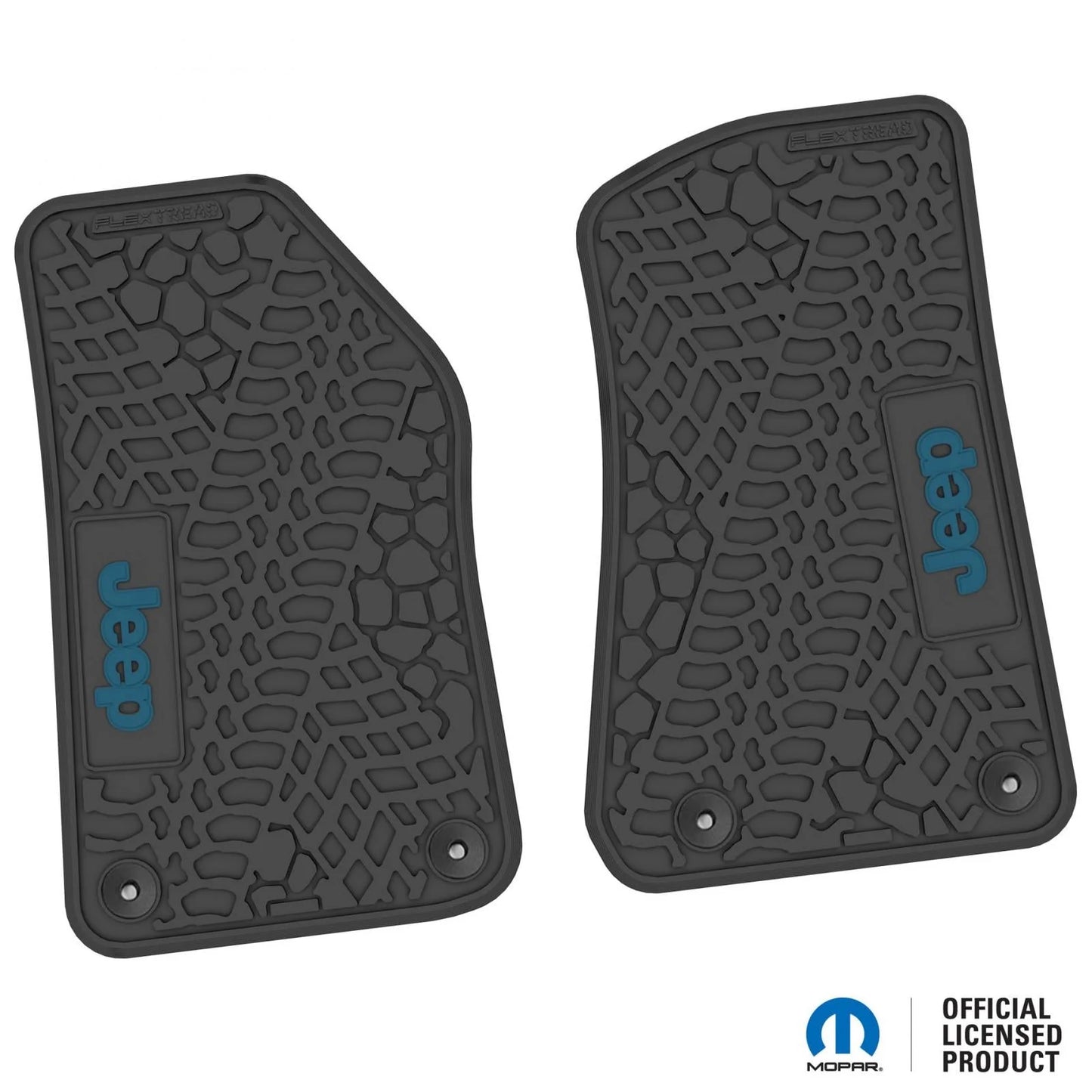 18-25 Jeep Wrangler JL/JLU/Gladiator/4xe Floor Mats (2pc) w/ Jeep Logo